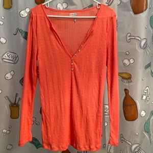 Old Navy shirt, size large, coral.